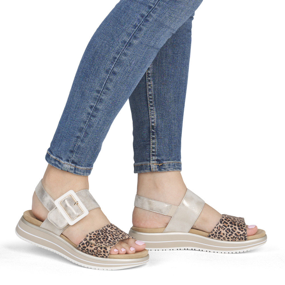 detail Dámské sandály REMONTE D1J53-91 zlatá S6