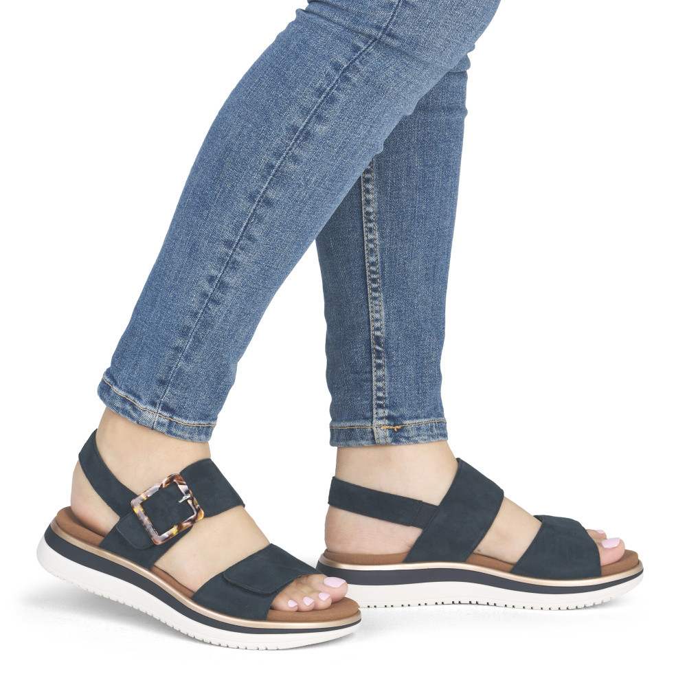 detail Dámské sandály REMONTE D1J62-14 modrá S6