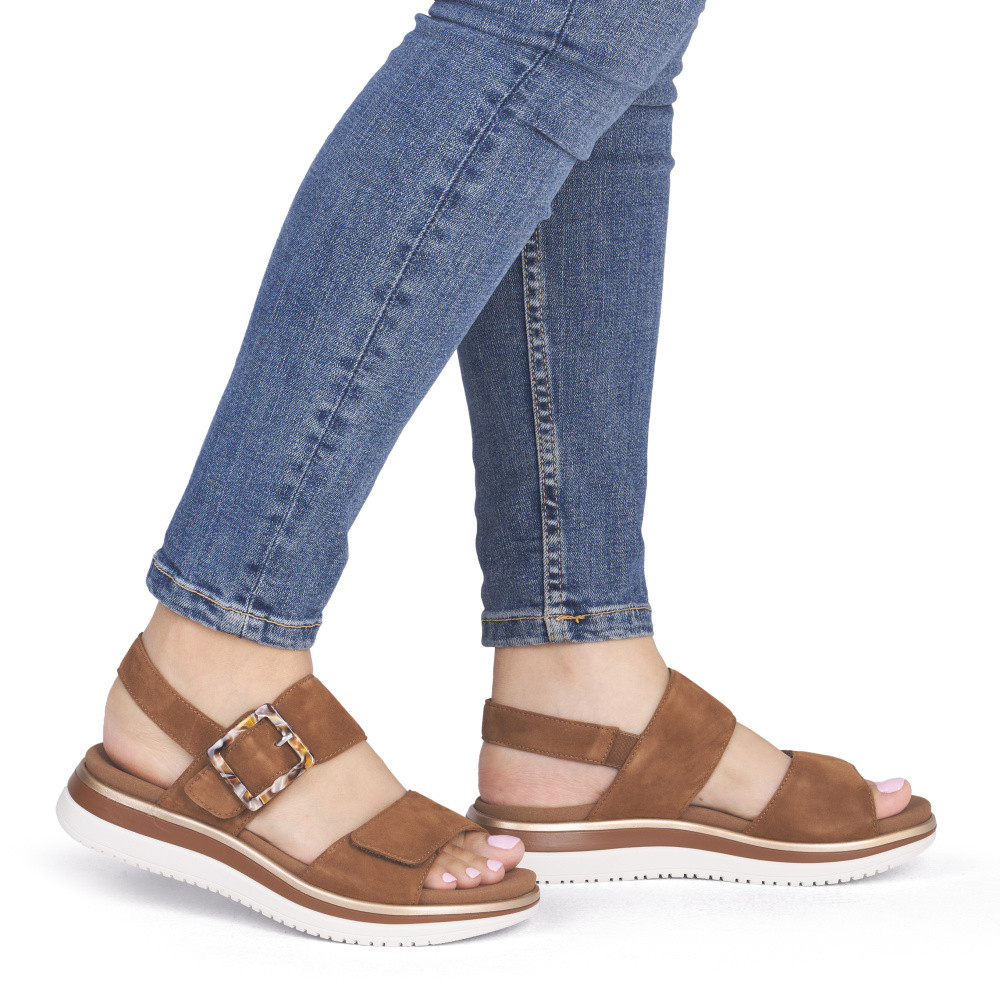 detail Dámské sandály REMONTE D1J62-22 hnědá S6