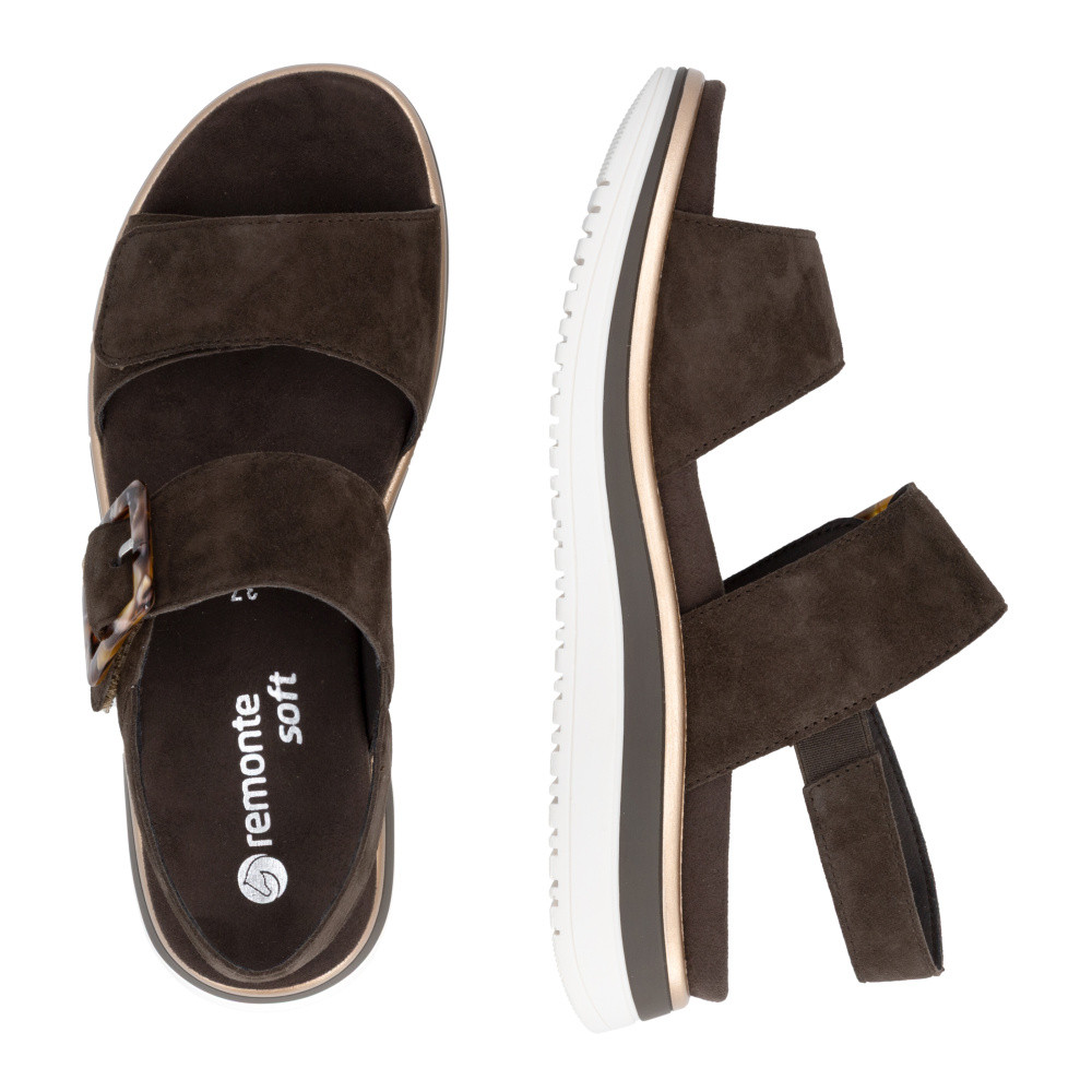 detail Dámské sandály REMONTE D1J62-25 hnědá S6