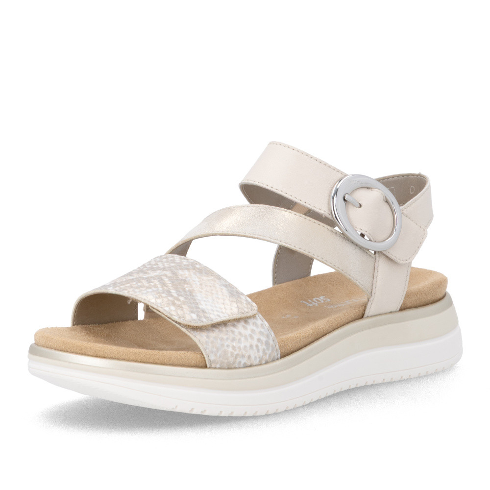 detail Dámské sandály REMONTE D1J64-90 béžová S6