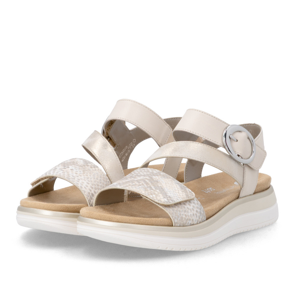 detail Dámské sandály REMONTE D1J64-90 béžová S6