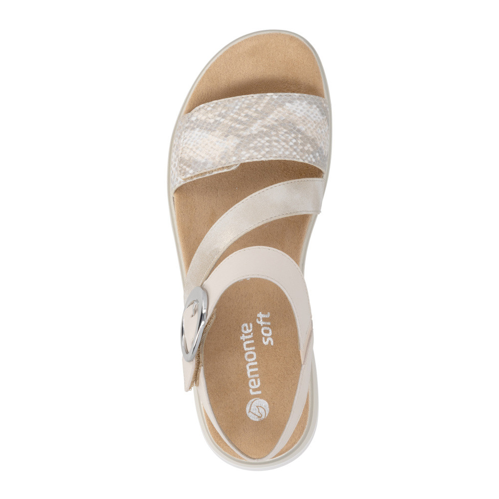 detail Dámské sandály REMONTE D1J64-90 béžová S6