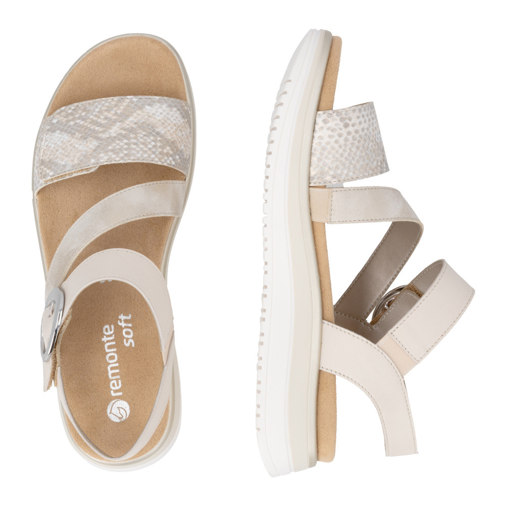 detail Dámské sandály REMONTE D1J64-90 béžová S6