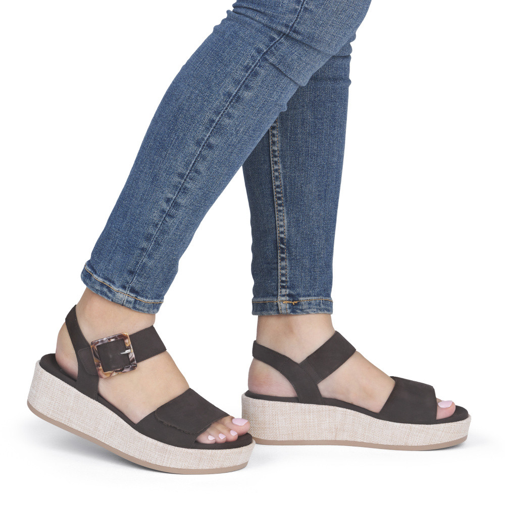 detail Dámské sandály REMONTE D1N54-25   BROWN   F/S6