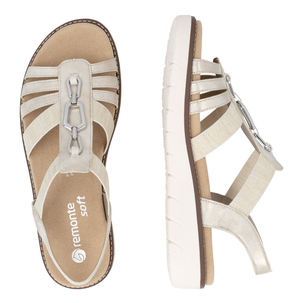 detail Dámské sandály REMONTE D2041-90 zlatá S6