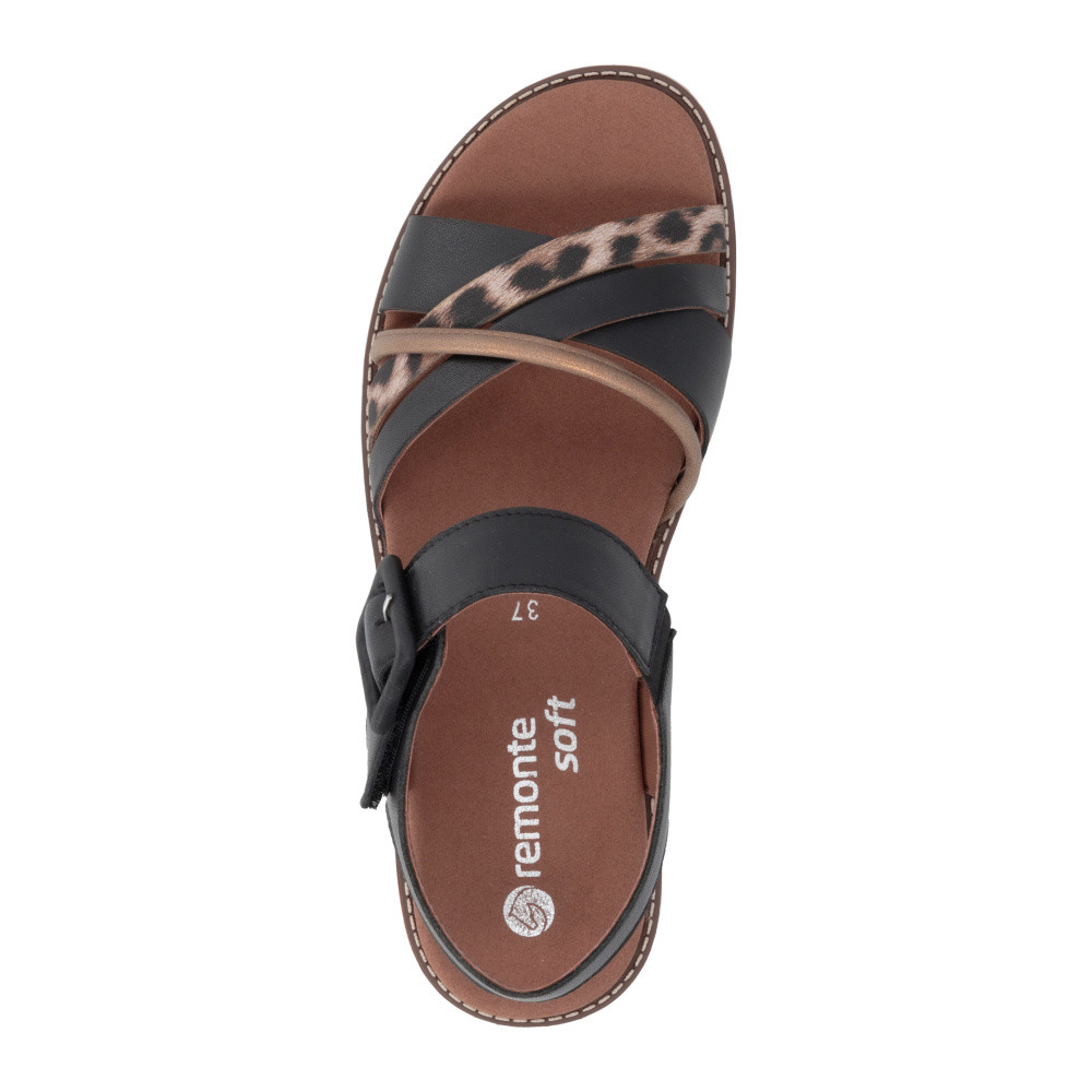 detail Dámské sandály REMONTE D2043-03 černá S6