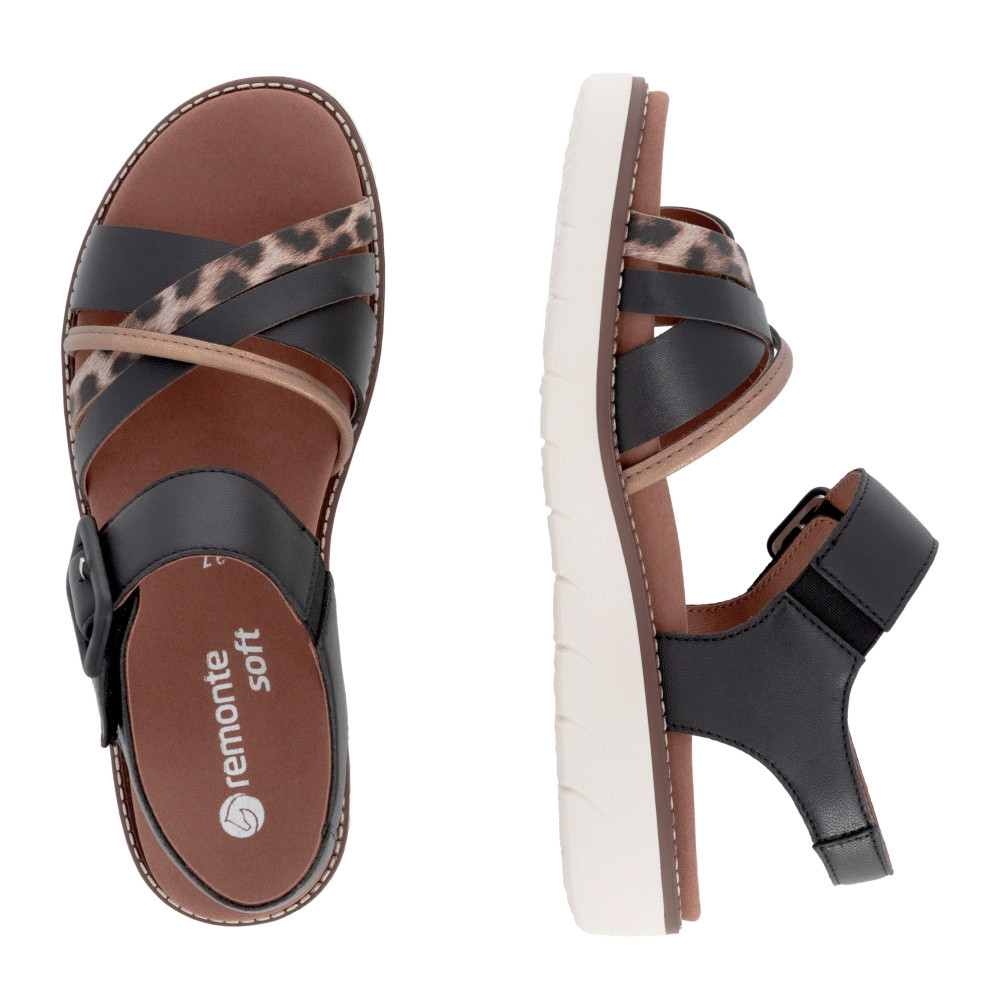 detail Dámské sandály REMONTE D2043-03 černá S6