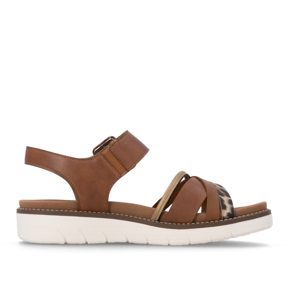 detail Dámské sandály REMONTE D2043-24 hnědá S6