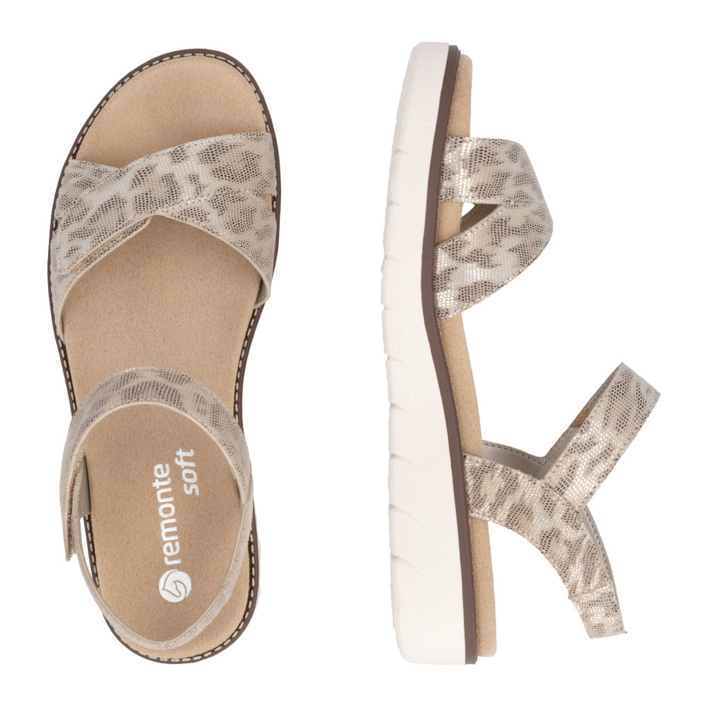 detail Dámské sandály REMONTE D2049-91 béžová S6