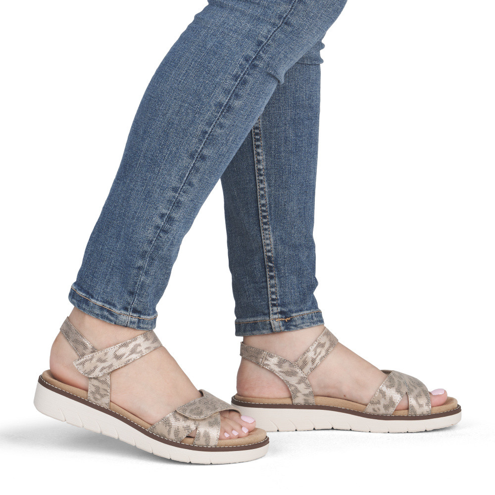 detail Dámské sandály REMONTE D2049-91 béžová S6