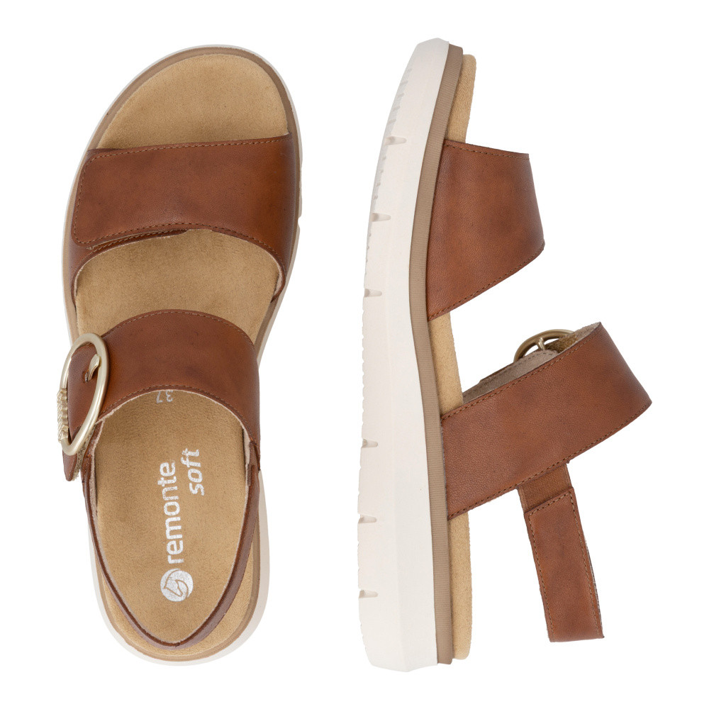 detail Dámské sandály REMONTE D2K50-24 hnědá S6