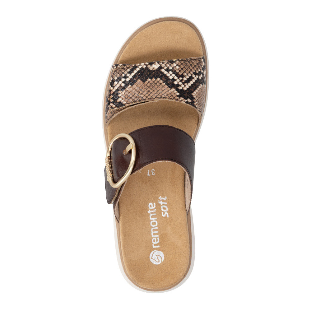 detail Dámské nazouváky REMONTE D2K57-25 hnědá S6