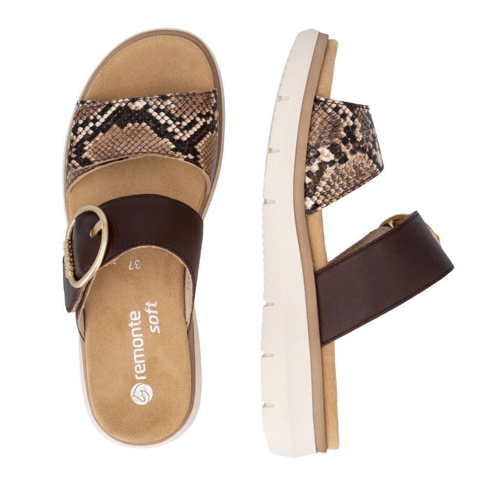 detail Dámské nazouváky REMONTE D2K57-25 hnědá S6