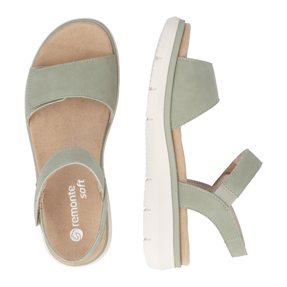 detail Dámské sandály REMONTE D2K58-52 zelená S6