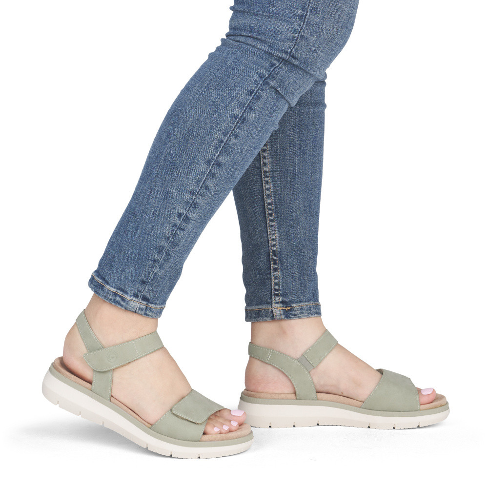 detail Dámské sandály REMONTE D2K58-52 zelená S6