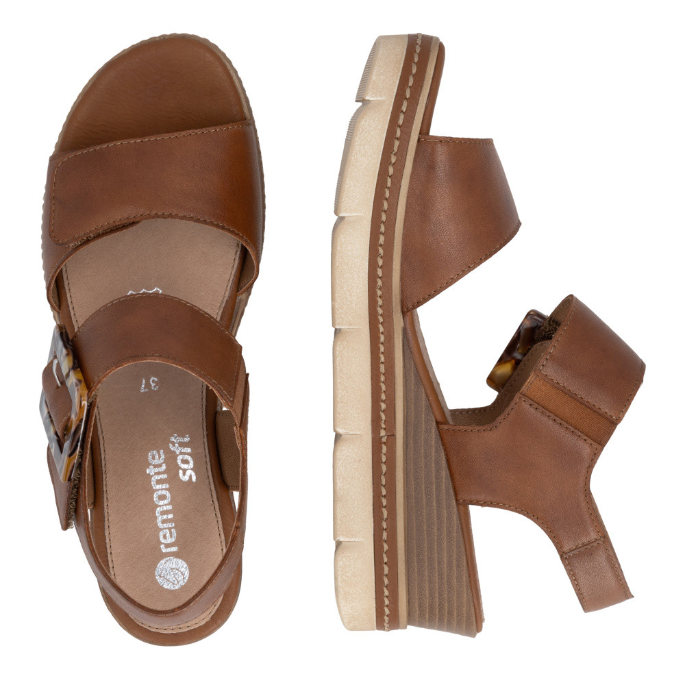 detail Dámské sandály REMONTE D2L53-24 hnědá S6