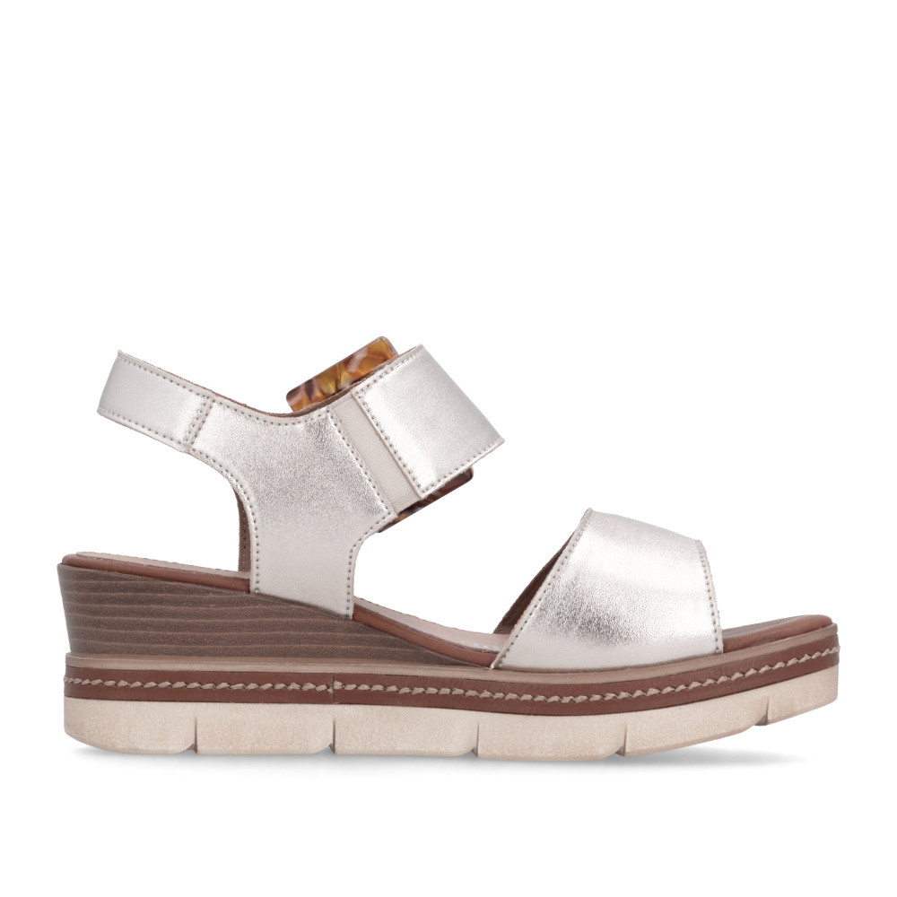 detail Dámske sandále REMONTE D2L53-90 zlatá S6