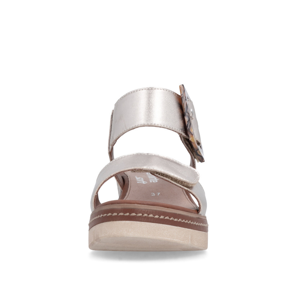 detail Dámske sandále REMONTE D2L53-90 zlatá S6