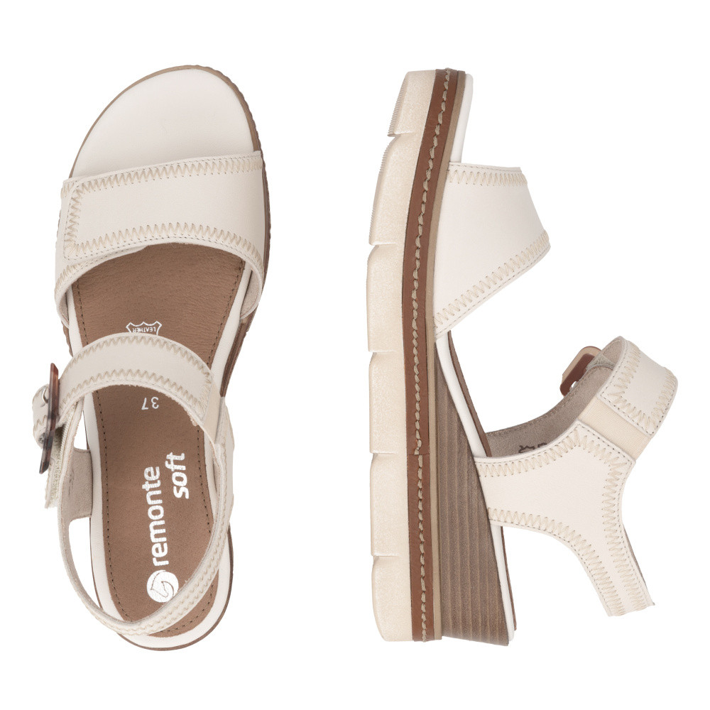 detail Dámské sandály REMONTE D2L58-60 béžová S6