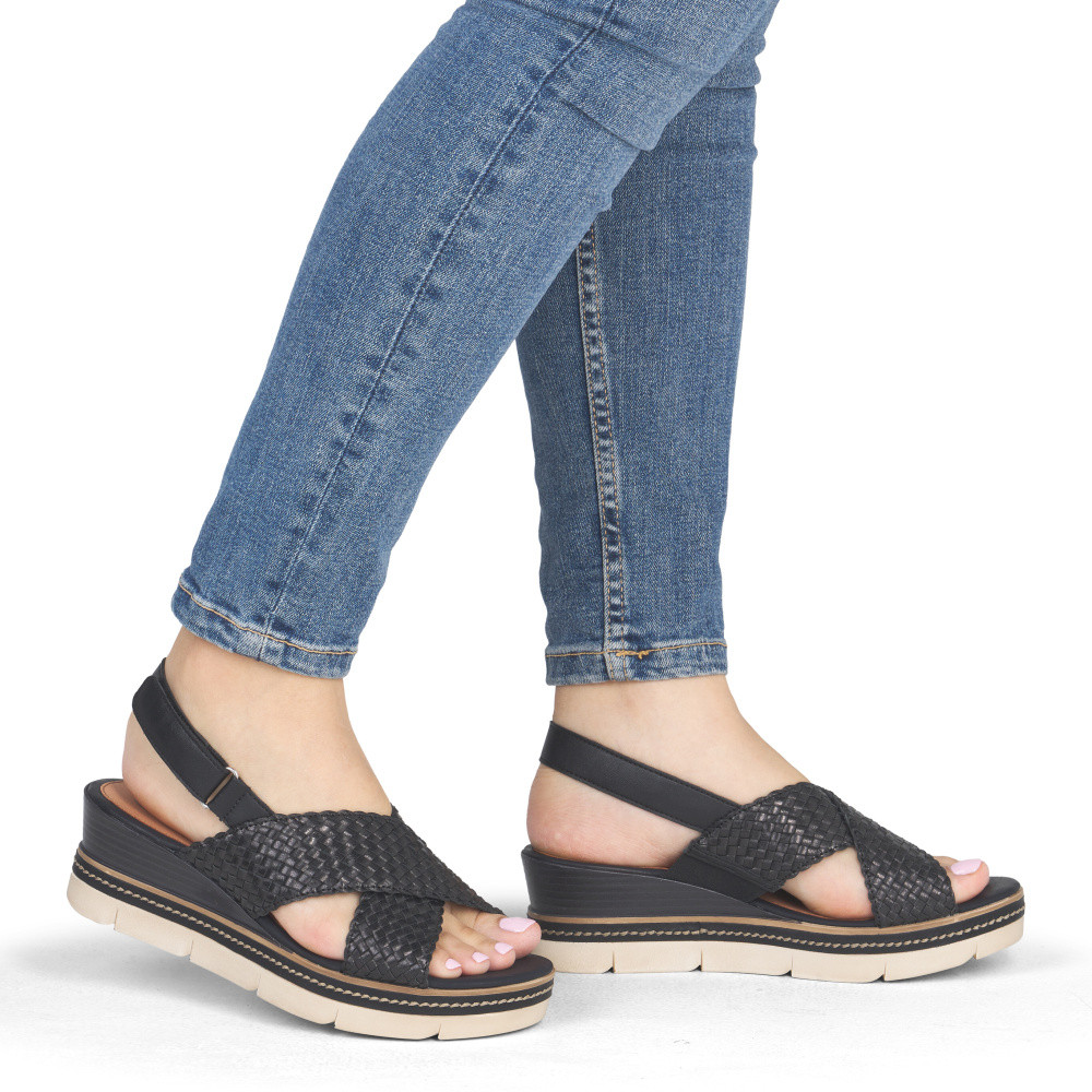 detail Dámské sandály REMONTE D2L59-02 černá S6