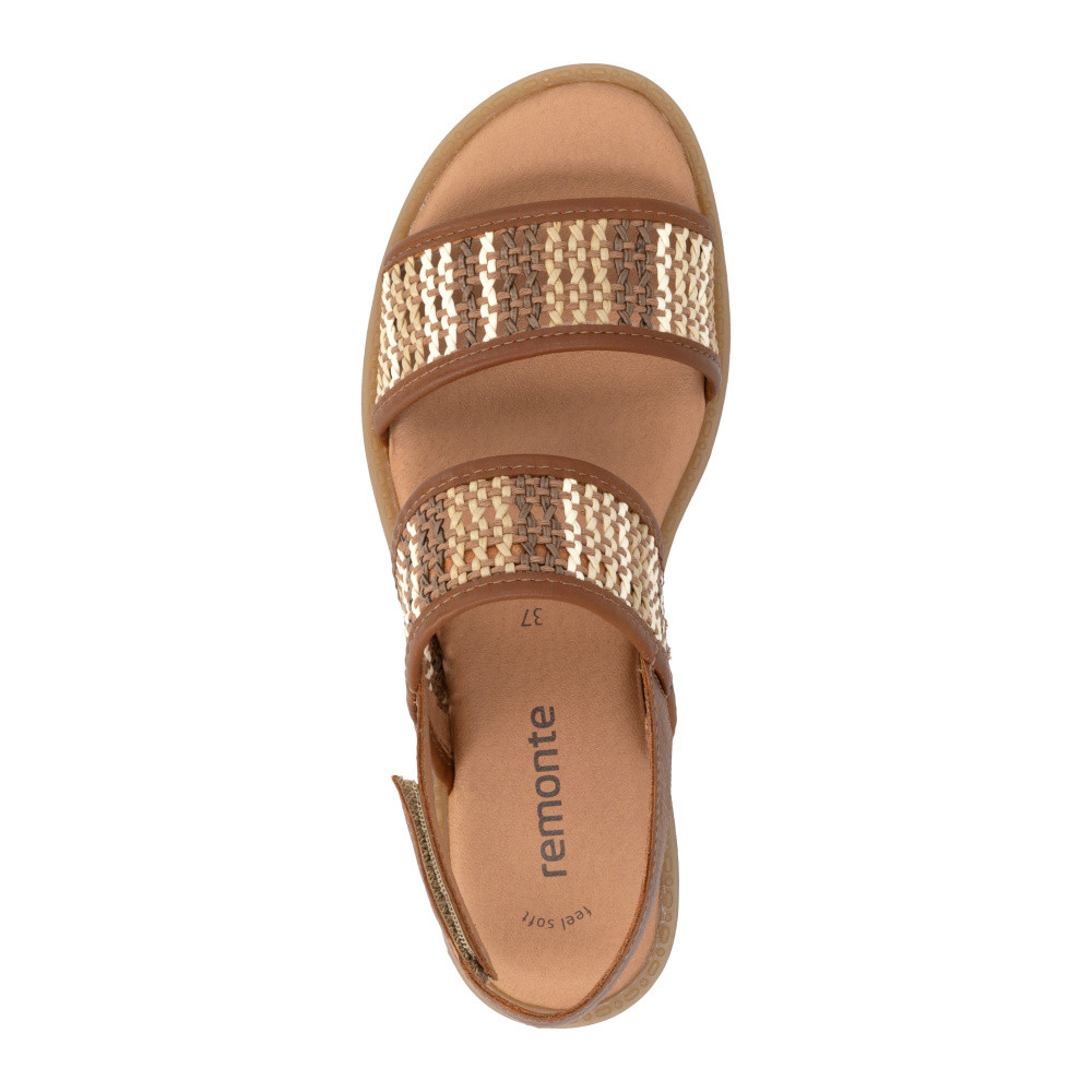 detail Dámské sandály REMONTE D3646-24 hnědá S6