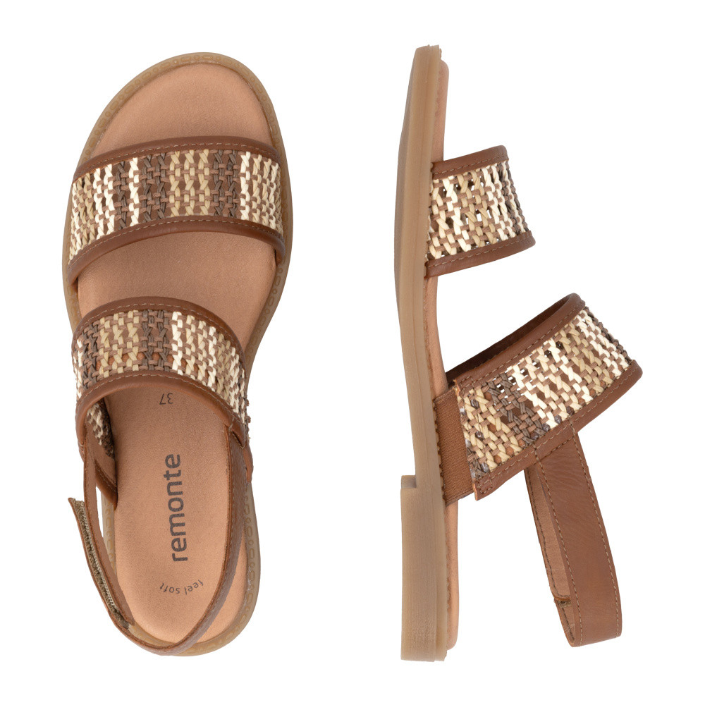 detail Dámské sandály REMONTE D3646-24 hnědá S6