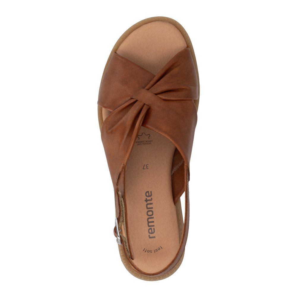 detail Dámské sandály REMONTE D3674-24 hnědá S6