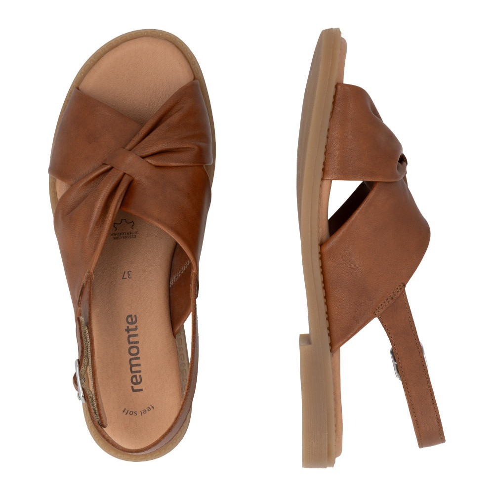 detail Dámské sandály REMONTE D3674-24 hnědá S6
