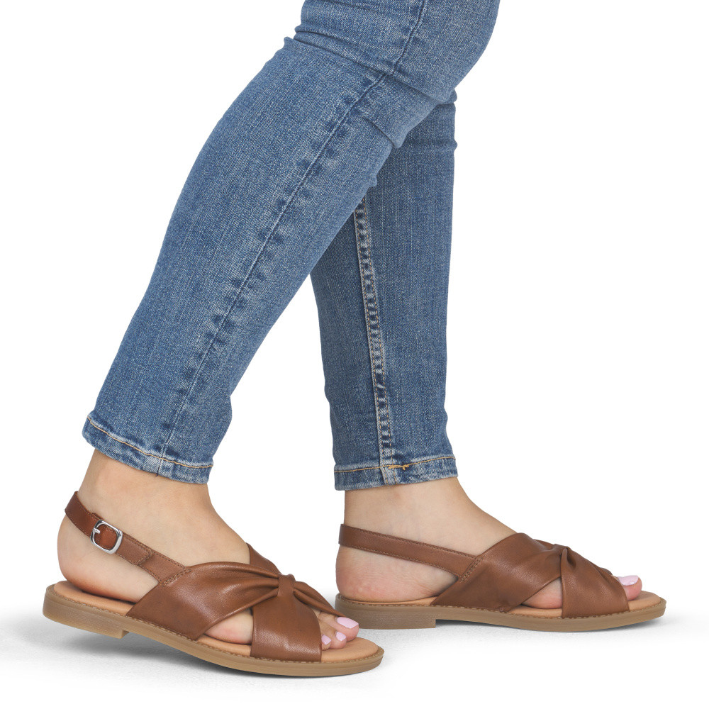 detail Dámské sandály REMONTE D3674-24 hnědá S6