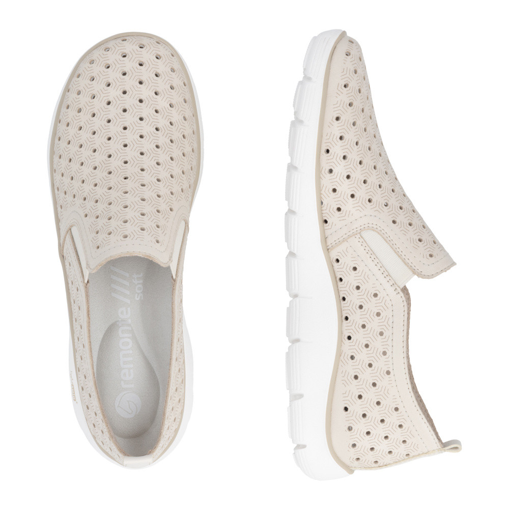 detail Dámské mokasíny REMONTE D3G04-60 béžová S6