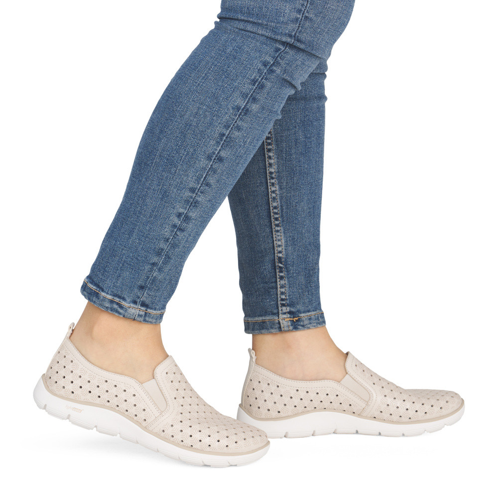 detail Dámské mokasíny REMONTE D3G04-60 béžová S6