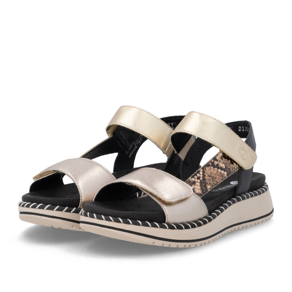 detail Dámské sandály REMONTE D3J50-90 zlatá S6