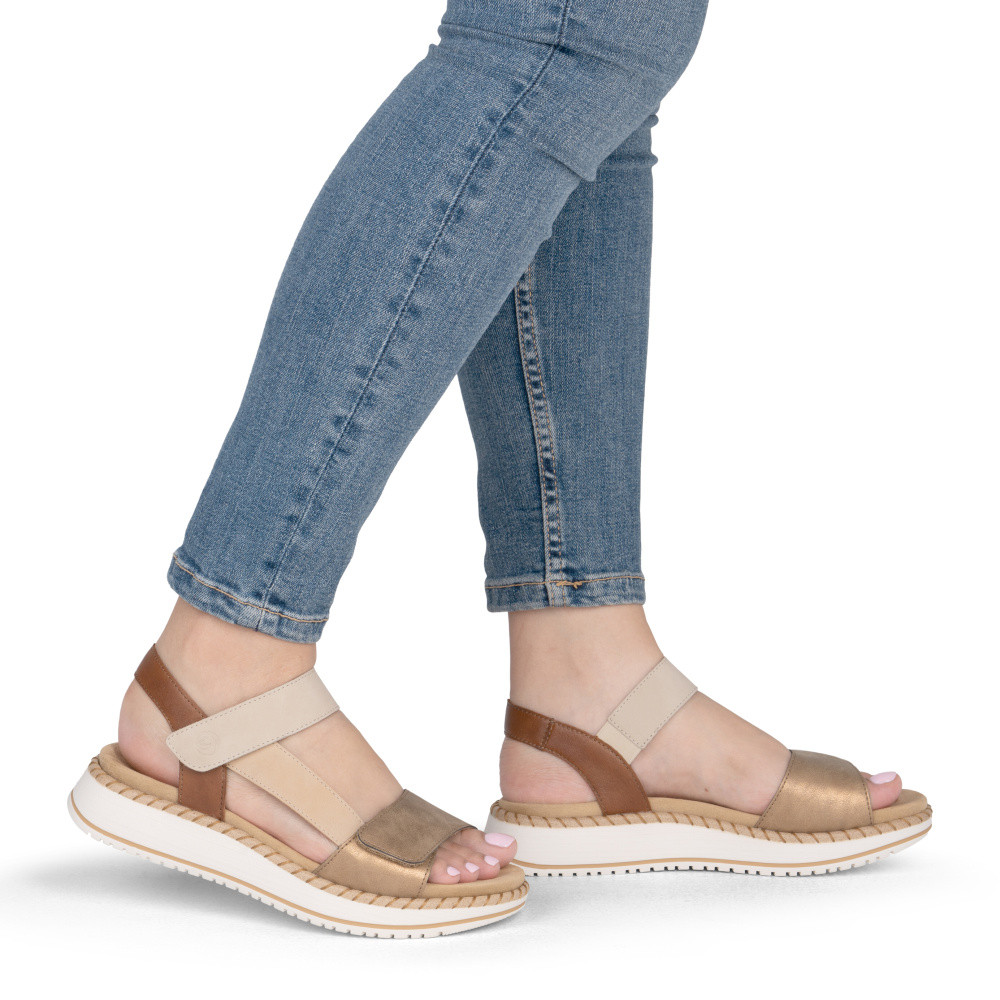 detail Dámské sandály REMONTE D3J50-92 béžová S6