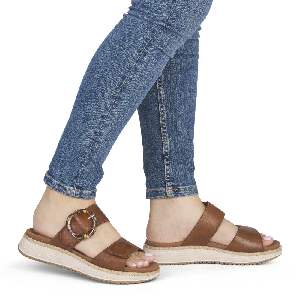 detail Dámské nazouváky REMONTE D3J51-24 hnědá S6