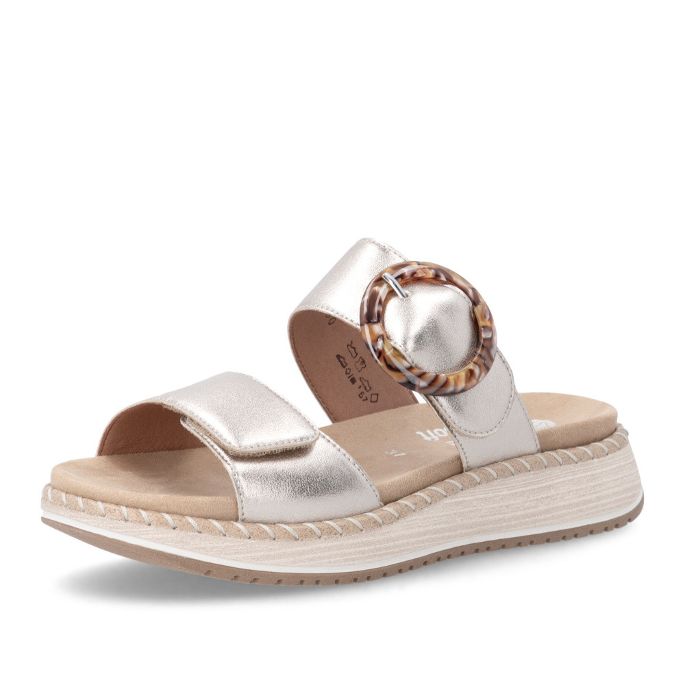 detail Dámské nazouváky REMONTE D3J51-90 zlatá S6