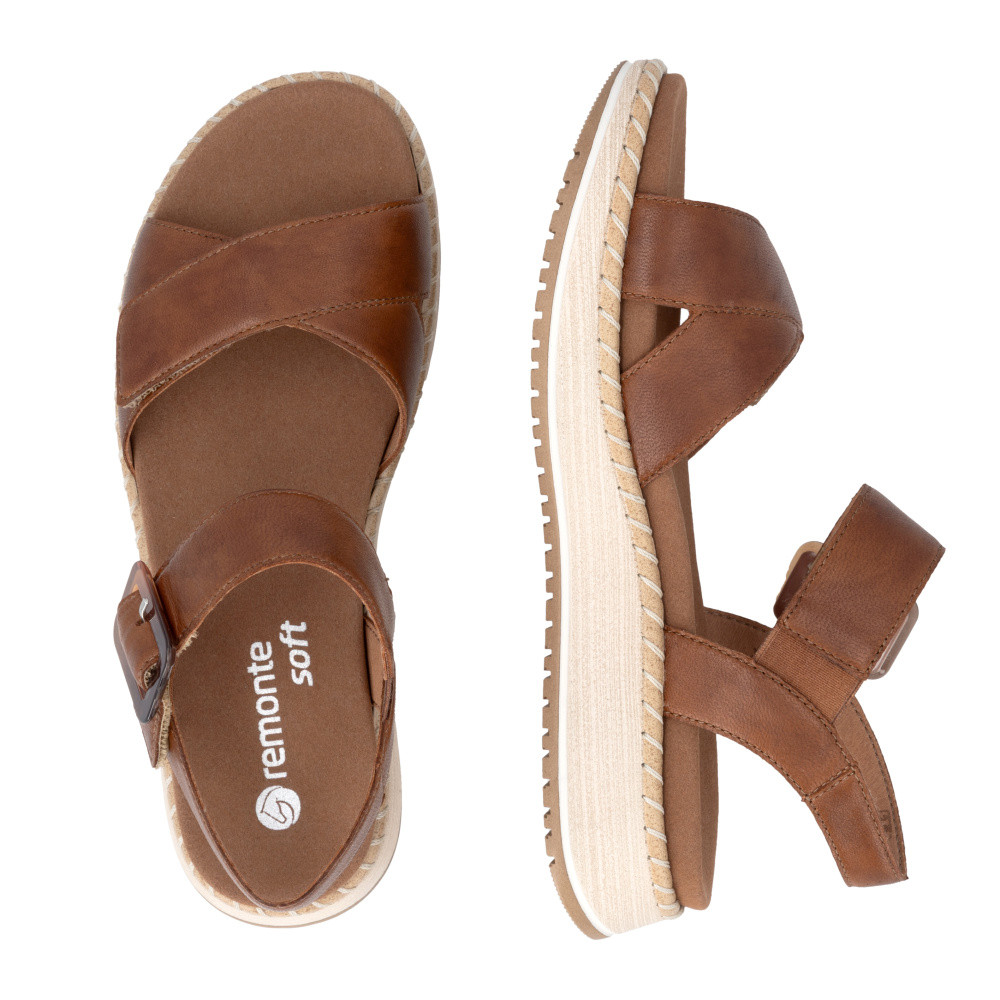 detail Dámské sandály REMONTE D3J52-24   BROWN   F/S6