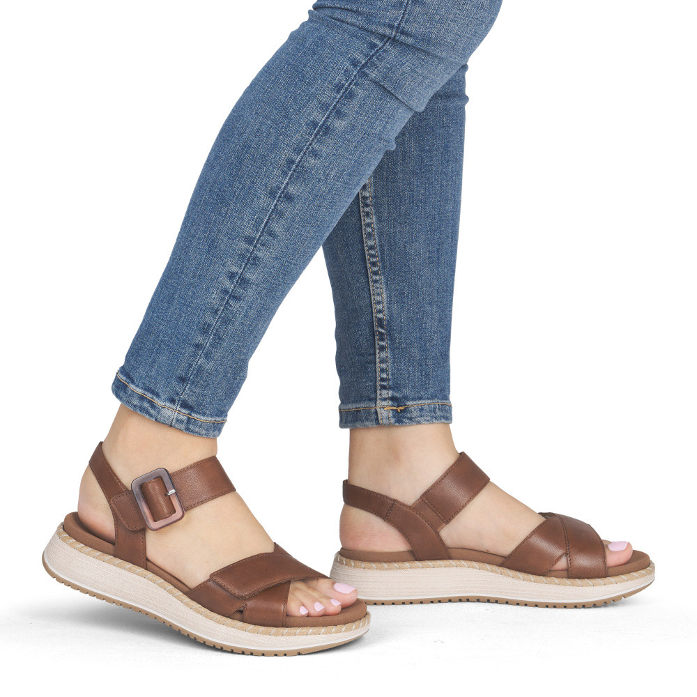 detail Dámské sandály REMONTE D3J52-24   BROWN   F/S6