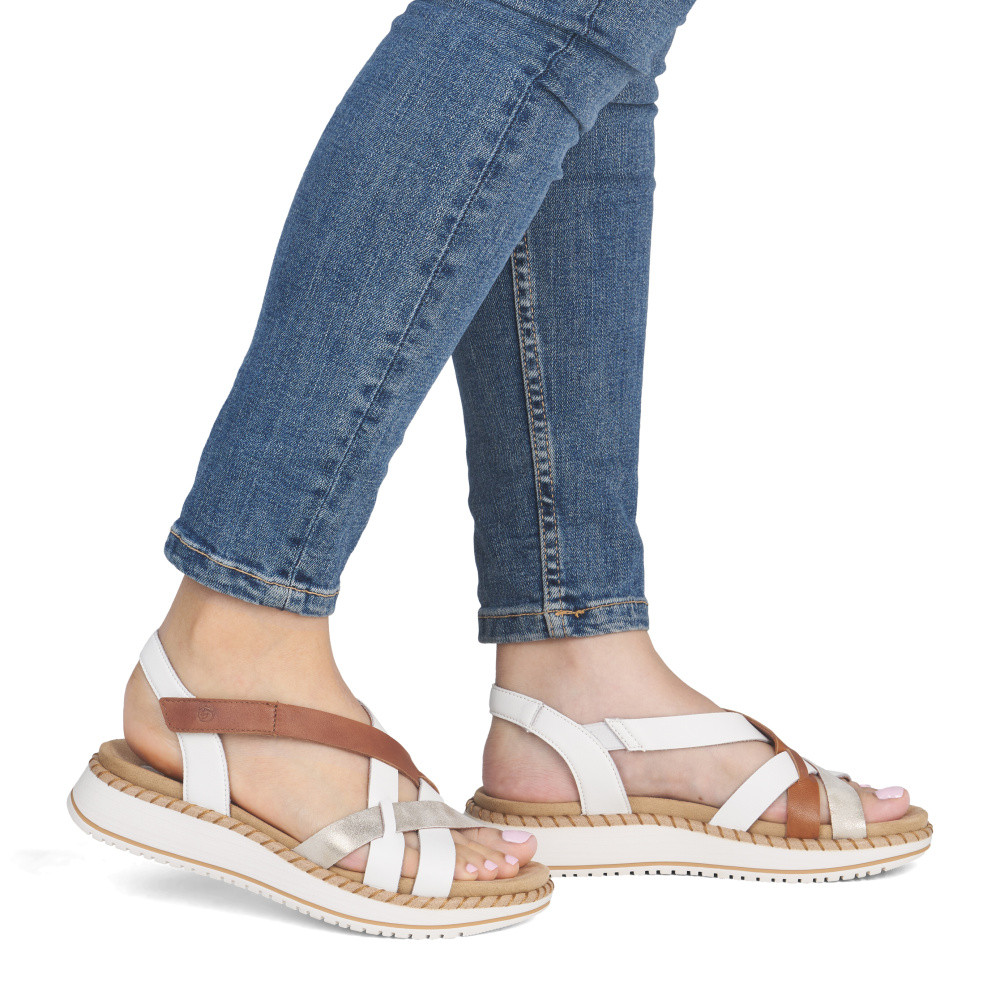 detail Dámské sandály REMONTE D3J53-80 bílá S6