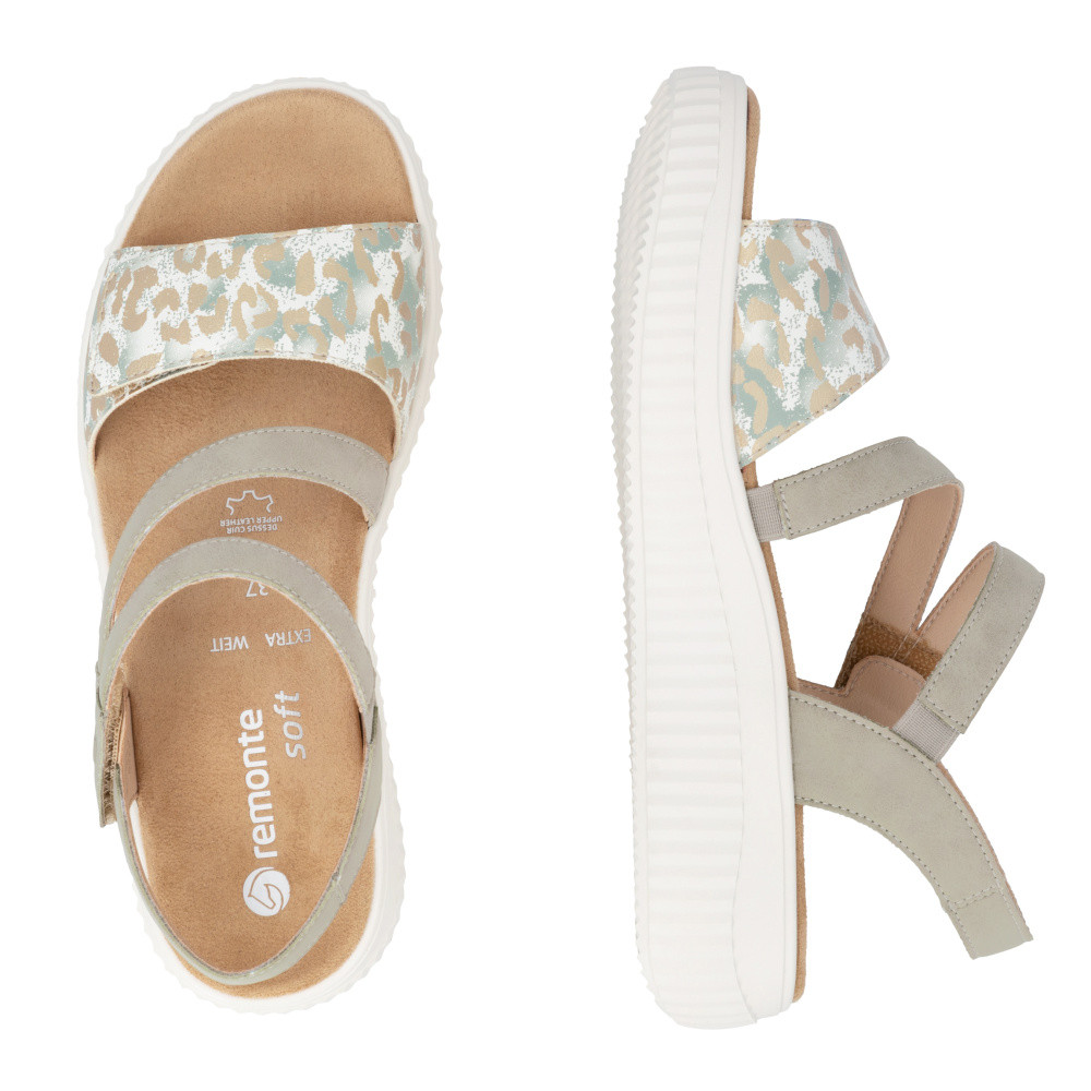 detail Dámské sandály REMONTE D3L51-52 zelená S6