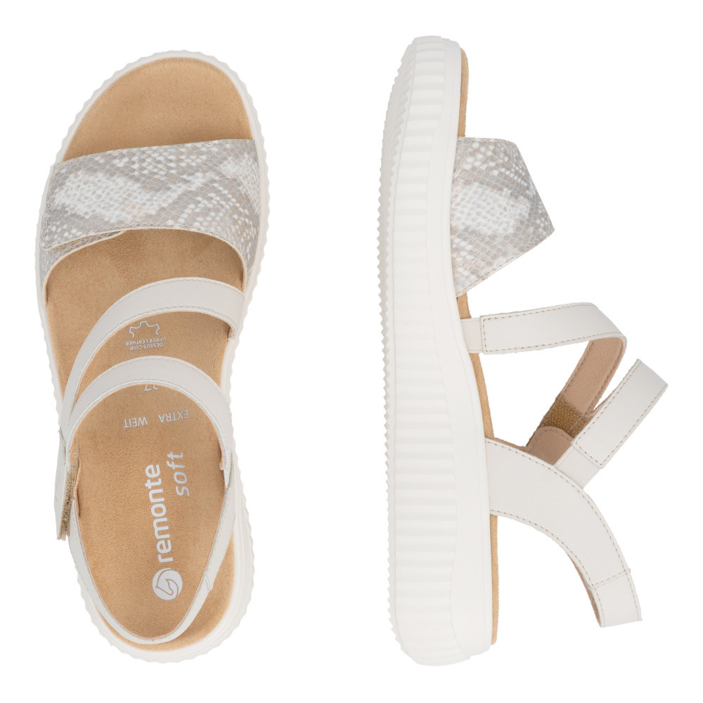 detail Dámské sandály REMONTE D3L51-60 béžová S6