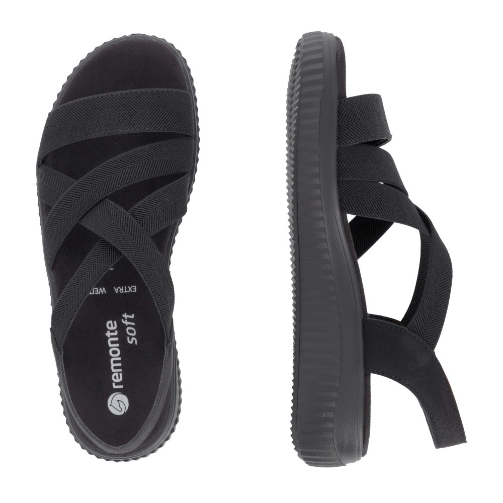 detail Dámské sandály REMONTE D3L52-00 černá S6