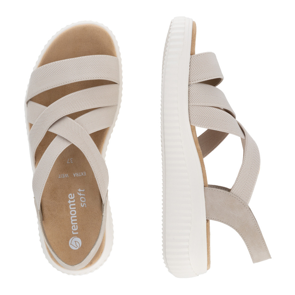detail Dámské sandály REMONTE D3L52-60 béžová S6