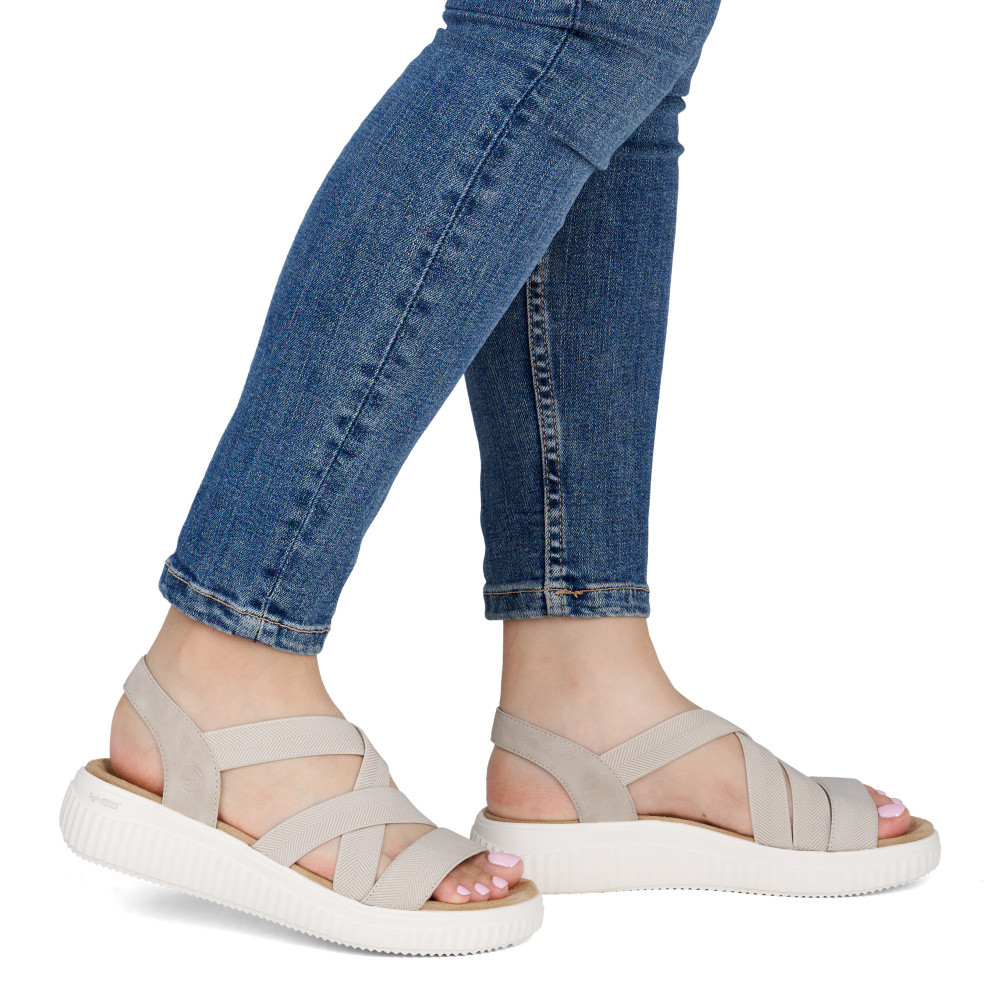 detail Dámské sandály REMONTE D3L52-60 béžová S6