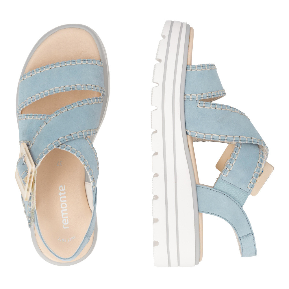 detail Dámské sandály REMONTE D3N51-10 modrá S6