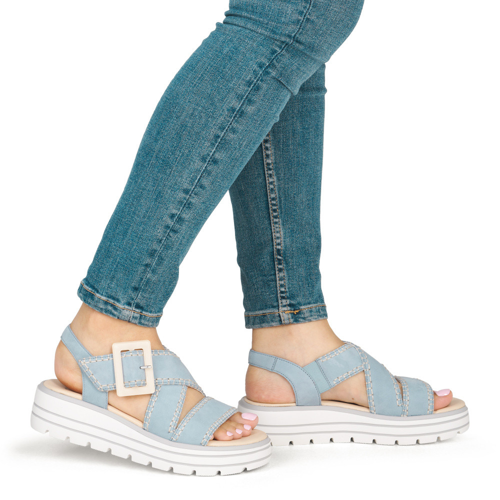 detail Dámské sandály REMONTE D3N51-10 modrá S6