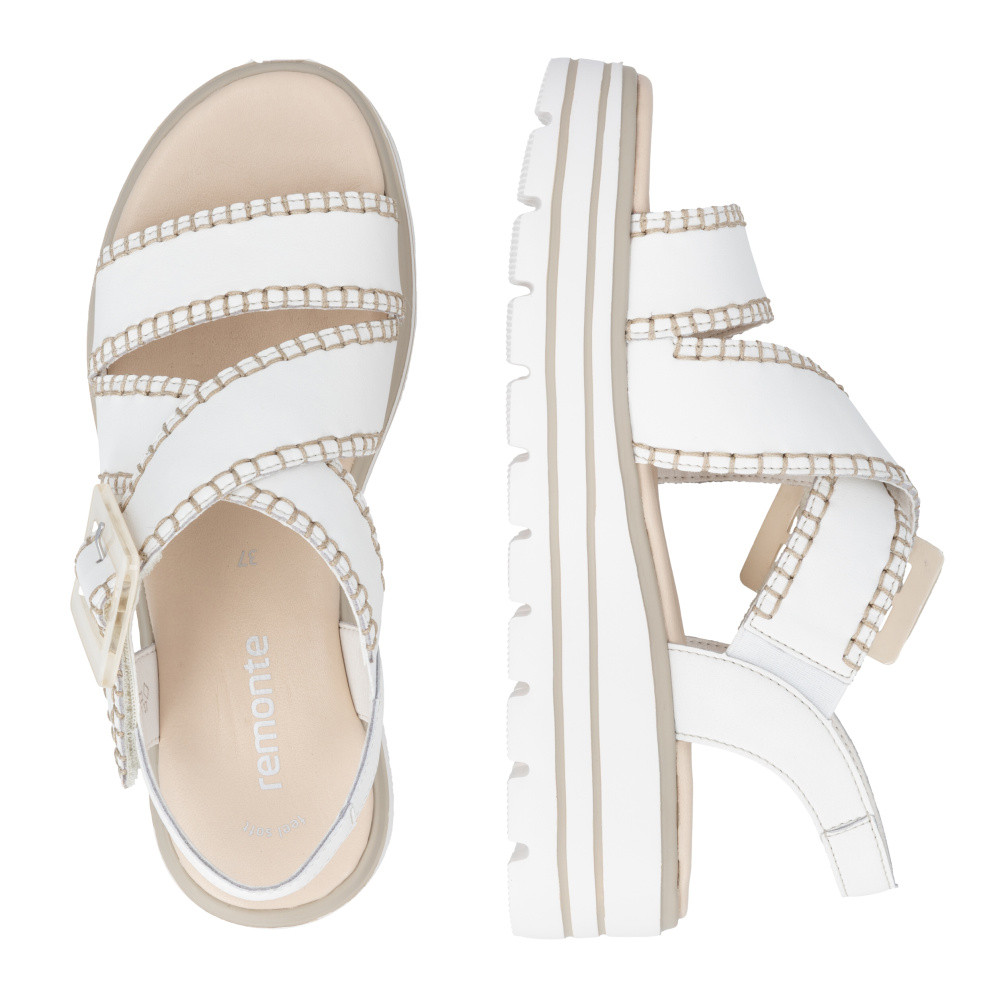 detail Dámské sandály REMONTE D3N51-80 bílá S6