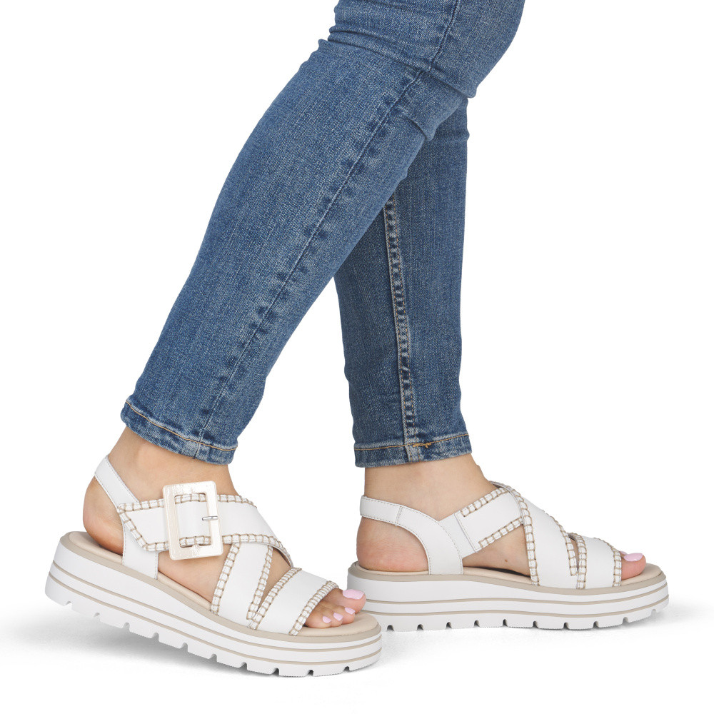 detail Dámské sandály REMONTE D3N51-80 bílá S6