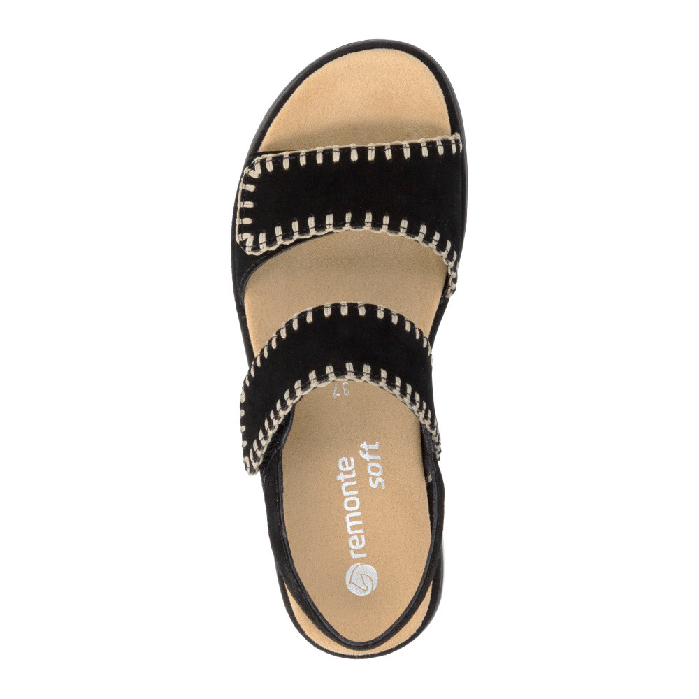 detail Dámské sandály REMONTE D3P50-02 černá S6