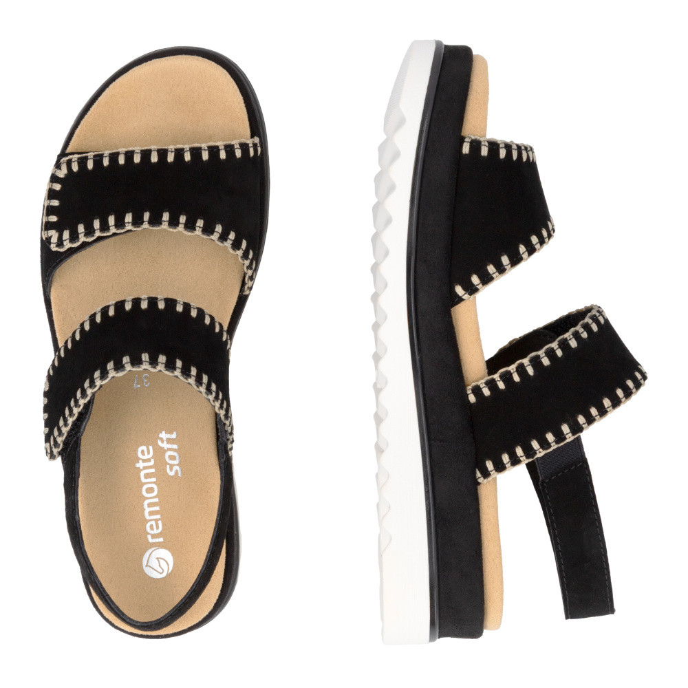 detail Dámské sandály REMONTE D3P50-02 černá S6